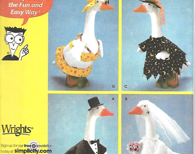 Simplicity 4154 Lawn Geese Clothing Pattern, Yard Geese, Wedding Geese