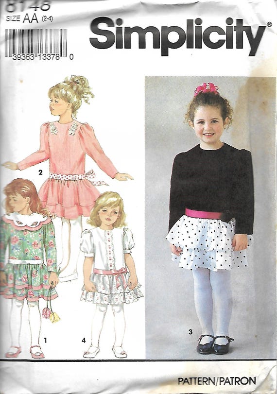 Simplicity 8148 Tween Girls/' Dresses 8 to 16 Sewing Pattern