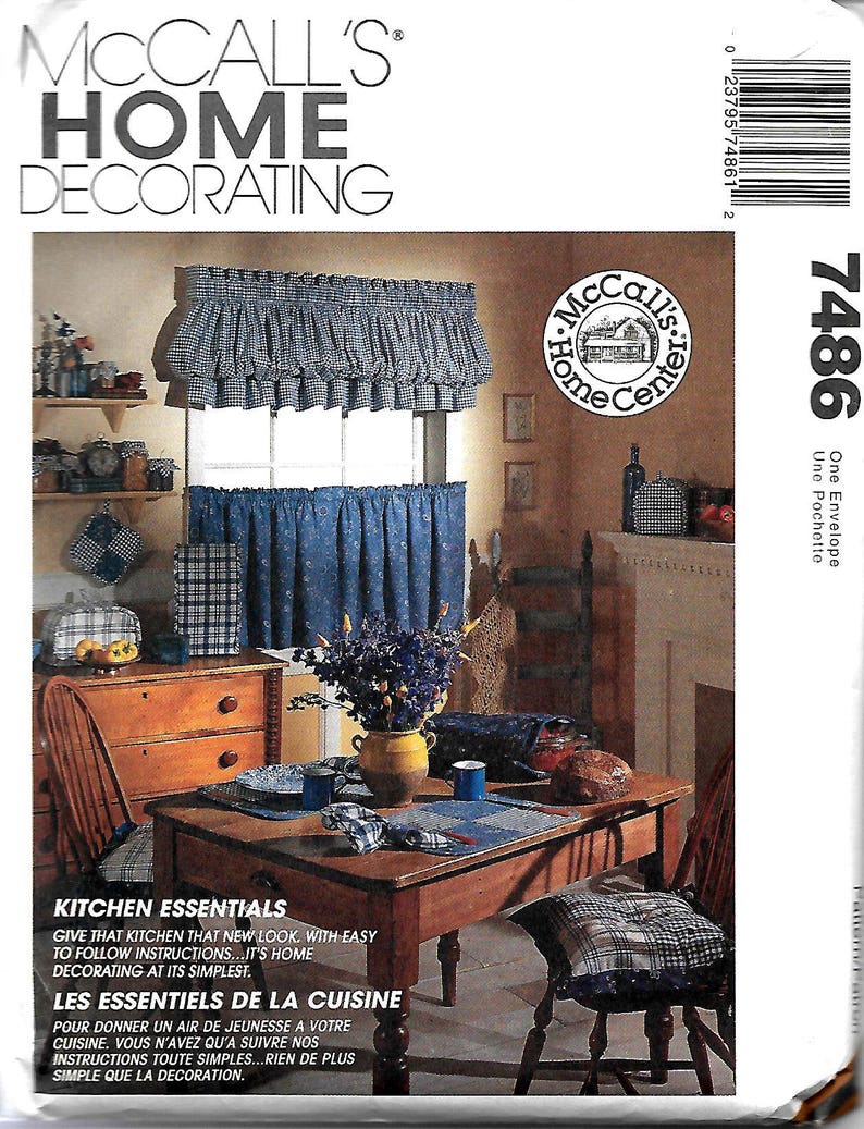 Mccall S 7486 Kitchen Essentials Sewing Pattern Cafe Etsy