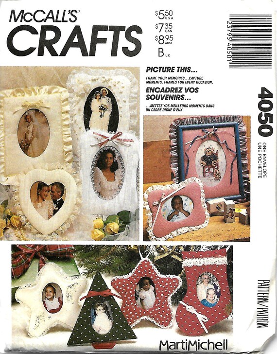 Mccall S 4050 Marti Mic Picture Frame Craft Pattern Image 0