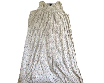 Koszula nocna w stylu vintage Earth Angels w kwiaty, piżama Cottagecore, damska, rozmiar L