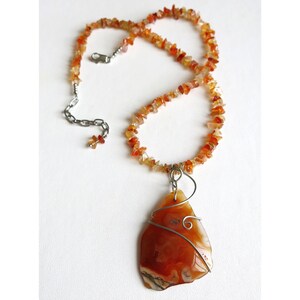 Red Stripe Agate Bracelet with Silver Accent