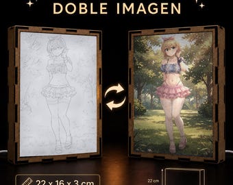 Lampa LED Mami Nanami, Rent-A-Girlfriend, prezent anime, dekoracja Otaku, podwójny obraz