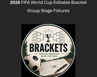 2026 FIFA World Cup Group Stage Fixtures Fillable Results