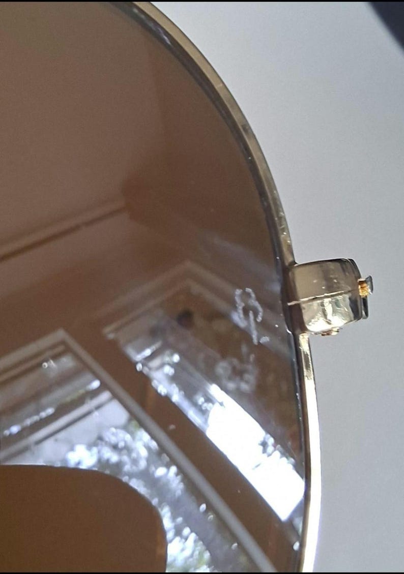 Vintage B&L Ray-Ban Outdoorsman solglasögon – guldfärgade bågar, B-15 linser, 58-14, hängetikett, fodral, tillverkade i USA bild 4