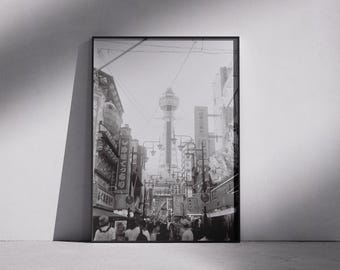 Fotografia in bianco e nero / Stampa artistica da parete / Foto analogica del Giappone / Download digitale