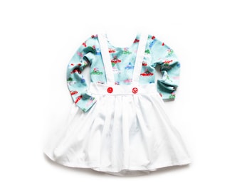 Christmas Leotard and Suspender Skirt. Winter Skirt. Christmas Leotard. Girls Skirt. White Skirt. Christmas Outfit