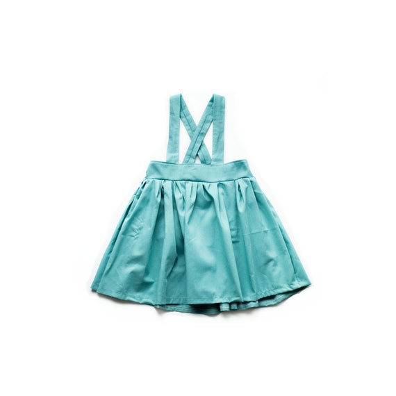 Steel Blue Suspender Skirt. Spring Skirt. Blue Twirl Skirt | Etsy