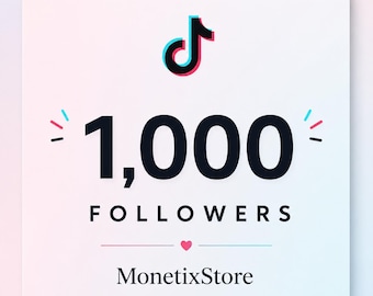 1000 TikTok Followers Growth Service, Social Proof Boost Package