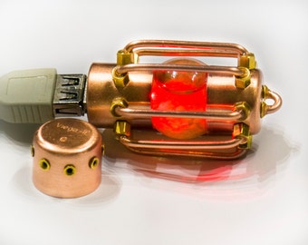 USB Flash drive USB 3.0 Steampunk lamp glow in dark 16/32/64/128/256/512 GB