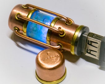 Chiavetta USB USB 3.0 Lampada Steampunk si illumina al buio 16/32/64/128/256/512 GB