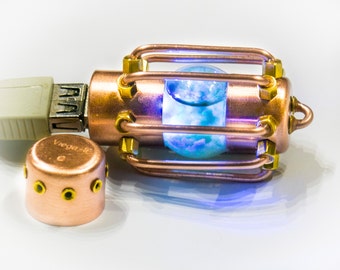 USB Flash drive USB 3.0 Steampunk lamp glow in dark 16/32/64/128/256/512 GB