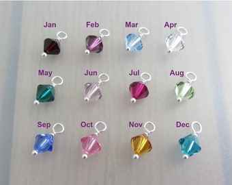 Sterling Silver November CZ Birthstone 13mm Star Clip-on Charm