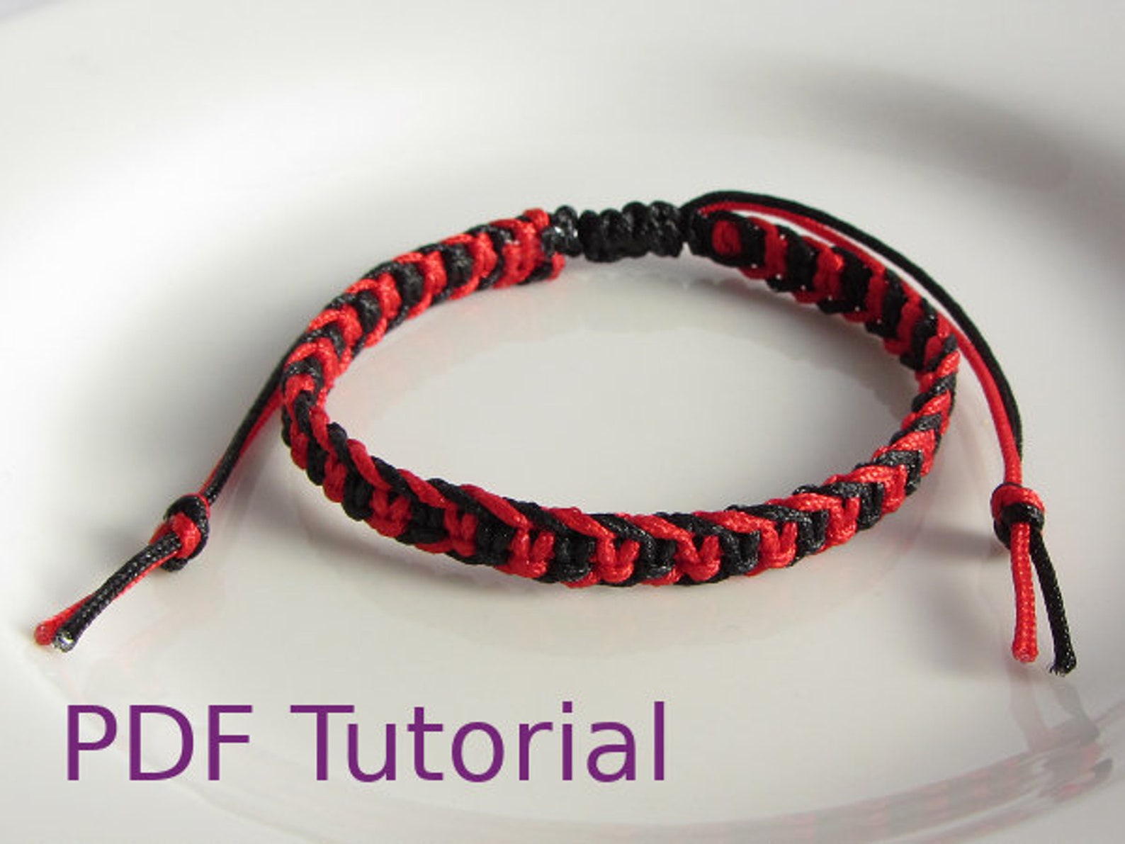 PDF Tutorial Fishbone Knot Macrame Bracelet Pattern, Instant Download ...