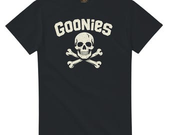 Goonies Skull & Crossbones Vintage Unisex T-Shirt | Retro Adventure Movie Inspired Graphic Tee | 80s Nostalgia Shirt