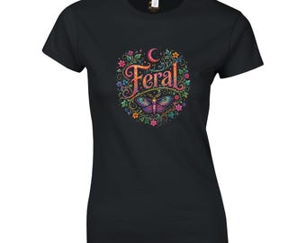 Feral Celestial Garden Graphic Tee for Women
