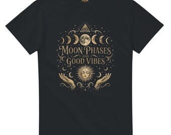 Moon Phases and Good Vibes T-Shirt
