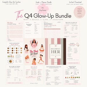 90-Day Q4 Reset | Glow-Up Planner, Habit Tracker & New Year Transformation