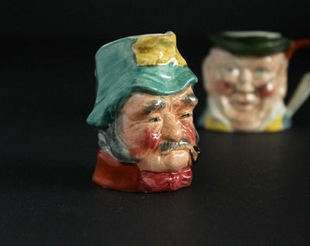 Vintage Sylvac Staffordshire Character Toby Jug Gaffer Jesse Hexam Miniature Made In England 4415 Hand Painted Charles Dickens