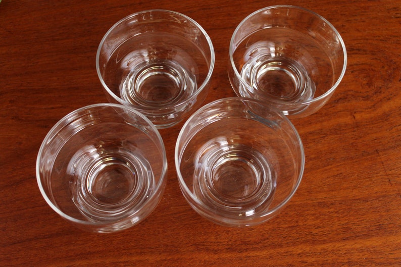 Vintage Crown Corning Omni Appetizer /Dessert Dishes Mid Century Barware Glasses set of Four Australian Crown Crystal Retro Cocktail Glass image 4