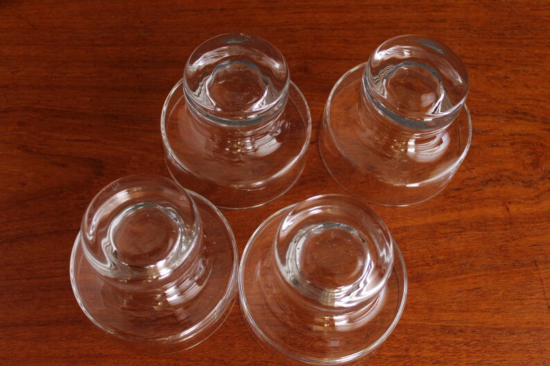 Vintage Crown Corning Omni Appetizer /Dessert Dishes Mid Century Barware Glasses set of Four Australian Crown Crystal Retro Cocktail Glass image 5