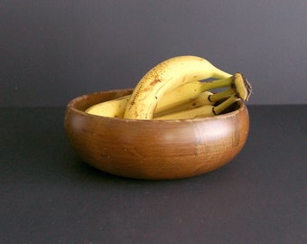 Vintage Solid Wood Bowl by Margaret Studios Mid Century