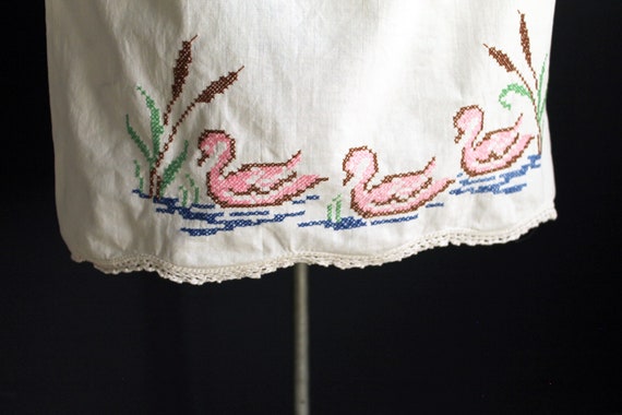 Vintage Childs Art Apron Cotton Flour Sack with C… - image 7