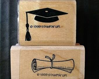 Grad Hat and Mortarboard die Frantic Stamper Graduation Ensemble metal dies