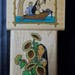 Rubber Stampede Pocahontas Lot 2 Rubber Stamps Canoe Frame, Peeking Sunflowers Mounted Walt Disney Cartoon Characters, John Smith