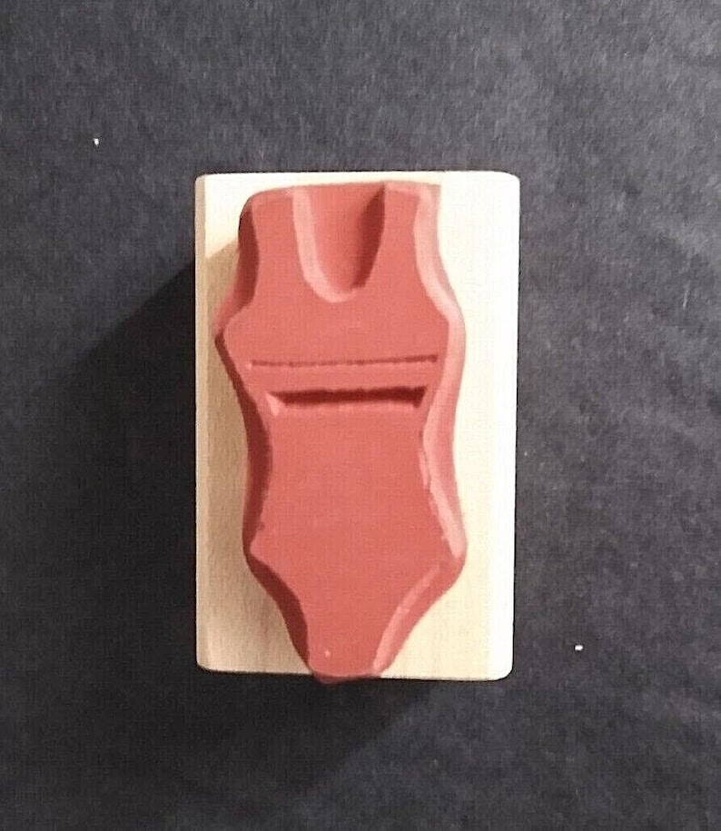 Peddler's Pack Swimsuit Rubber Stamp Swim Suit Stamp Etsy