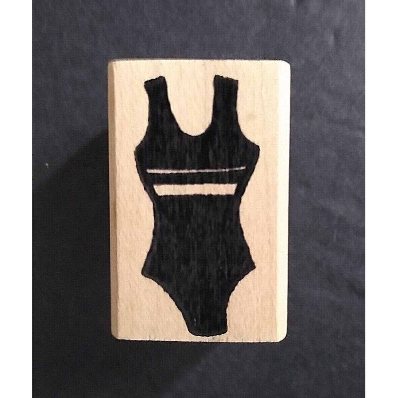 Peddler's Pack Swimsuit Rubber Stamp Swim Suit Stamp Etsy