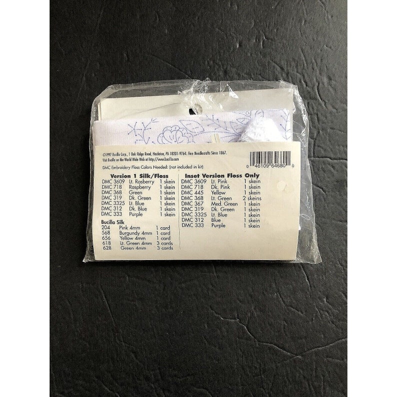 Dresser Scarf Embroidery Kit Bucilla Special Edition White Etsy