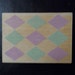 Mounted Rubber Stamp Harlequin Diamond Pattern Block Background Wood Scrapbooking, Paper Crafting, Arts Crafts Supplies G3316 Hero Arts