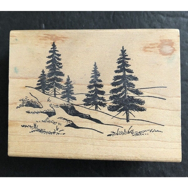 Pine Tree Stamp - Etsy