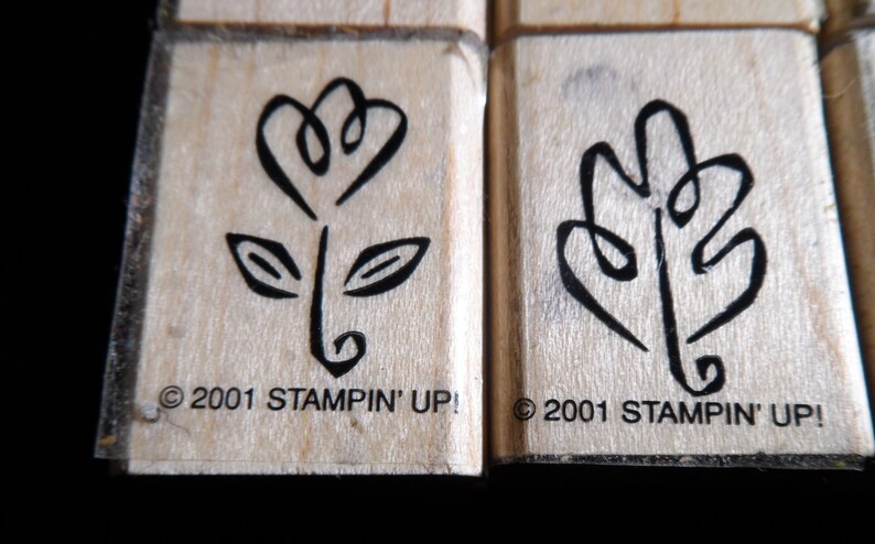 Tea Cup Just A Note Flower Leaf Vintage Rubber Stamp Lot Of 6 Miss You Cup and Saucer Heart Coffee Cup All Occasion Mixed Sentiments