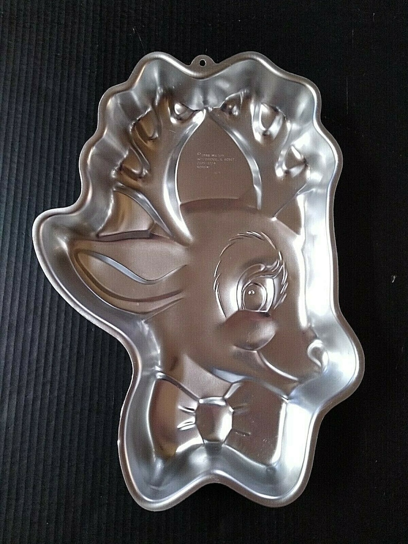 Wilton Cake Pan Rudy Reindeer Rudolph Cake Pan Deer Cake Etsy