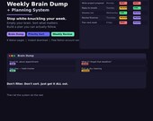 ADHD Weekly Planner Notion Template | Brain Dump, Priority Sort, Weekly Review (Digital Download)