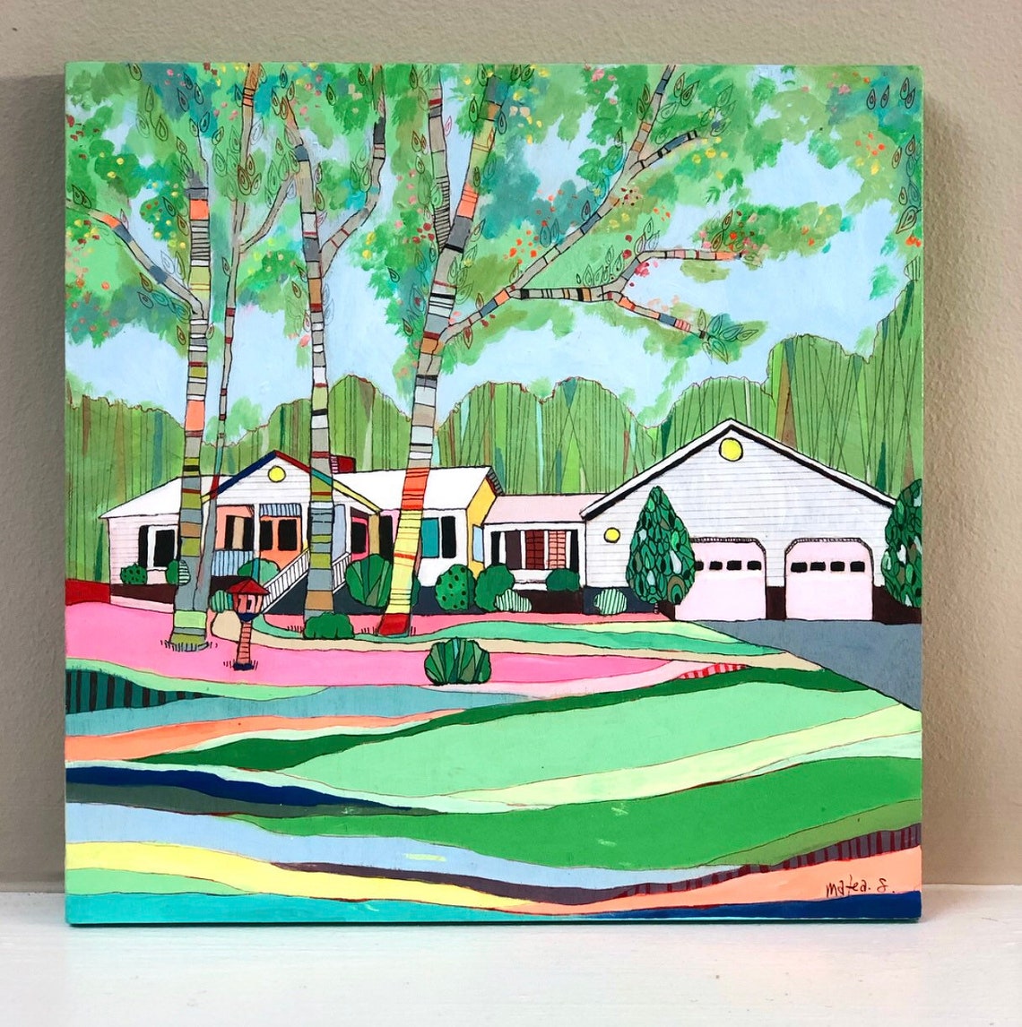 Custom House Painting Etsy