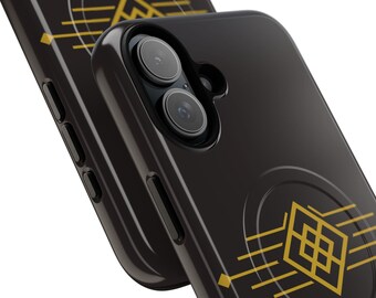 Art Deco Geometric Emblem Tough Magnetic Case | Phone Case