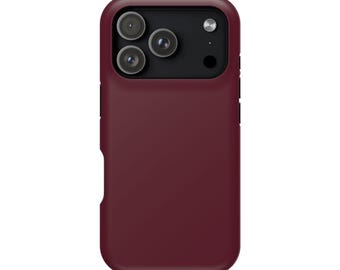 iPhone 18 Pro Max Case, Solid Color MagSafe Compatible Tough Case in Deep Black, Silver, Glacier Blue or Burgundy, iPhone 17 Pro / 18 Pro