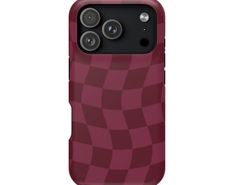 iPhone 18 Pro Max Case, Wavy Checkered MagSafe Compatible Tough Case, iPhone 17 Pro / 18 Pro / 17 Pro Max, Matches Phone Colors