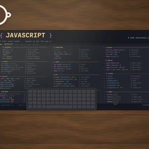 JavaScript-Spickzettel-Schreibtischunterlage, großes ES6-Programmierpad, Geschenk für Webentwickler, Mauspad für Programmierer-Code-Editor
