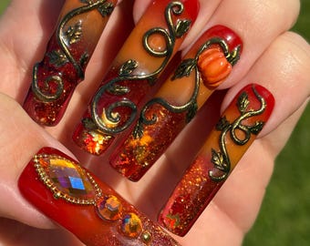 Autumn Alchemy | Luxury Autumn Press-on Nails