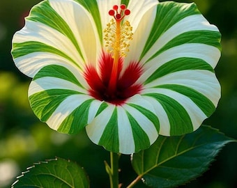 Rare Tahitian Solar Wind Hibiscus Cuttings Exotic Tropical Flower Plant