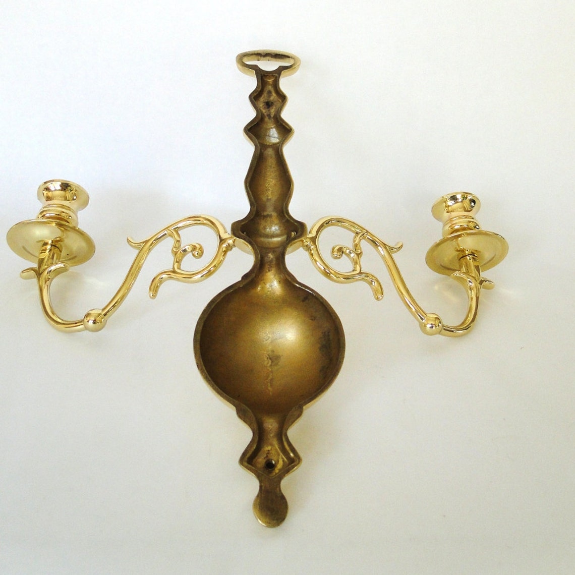 Vintage Sconces Beautiful Baldwin Brass Gleaming Golden Wall Etsy