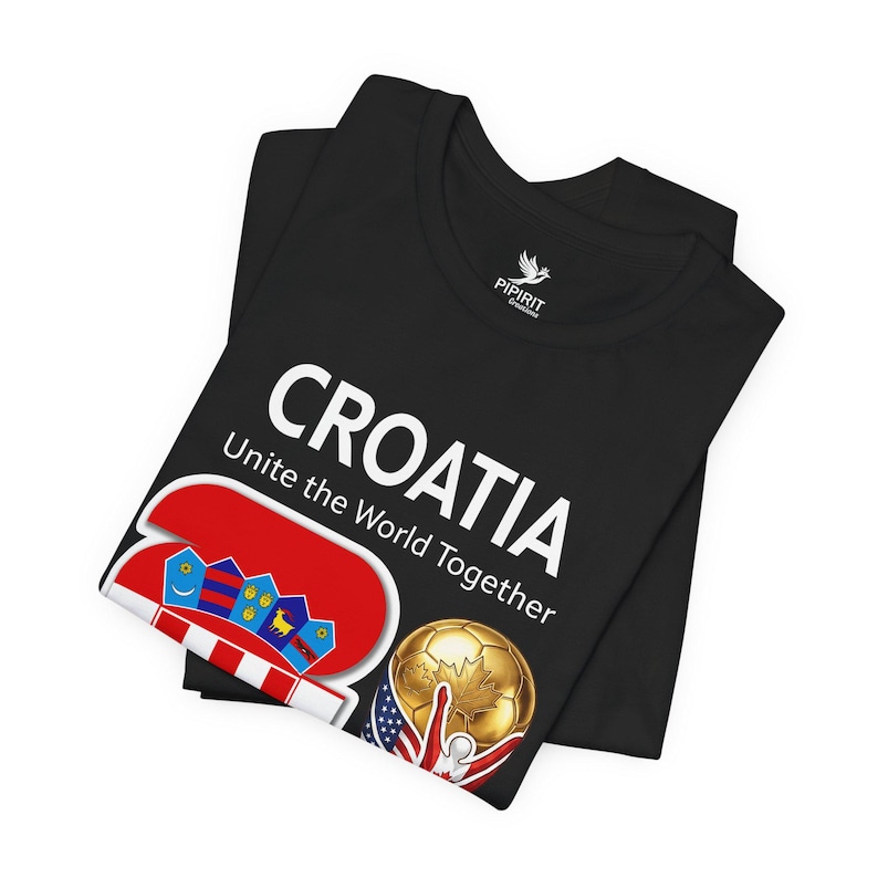 Camiseta de Croacia 2026 con el escudo y el trofeo de la Copa del Mundo / Camiseta para aficionados al fútbol croata imagen 2
