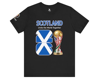 Schottland 2026, Saltire World Cup Trophy T-Shirt | Fußball Fußball-Fan-T-Shirt