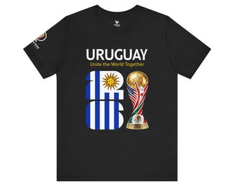Uruguay 2026, Trophy Flaggen-T-Shirt | WM Fußball Trikot