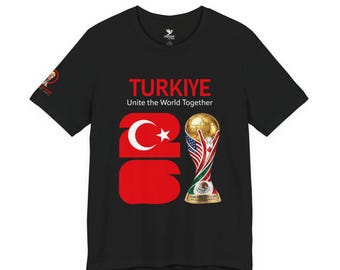 Turkiye 2026, WM 2026 T-Shirt | Türkische Flagge Fußball T-Shirt