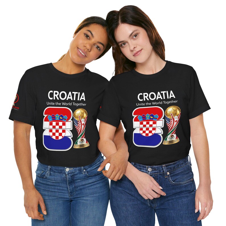Camiseta de Croacia 2026 con el escudo y el trofeo de la Copa del Mundo / Camiseta para aficionados al fútbol croata imagen 18